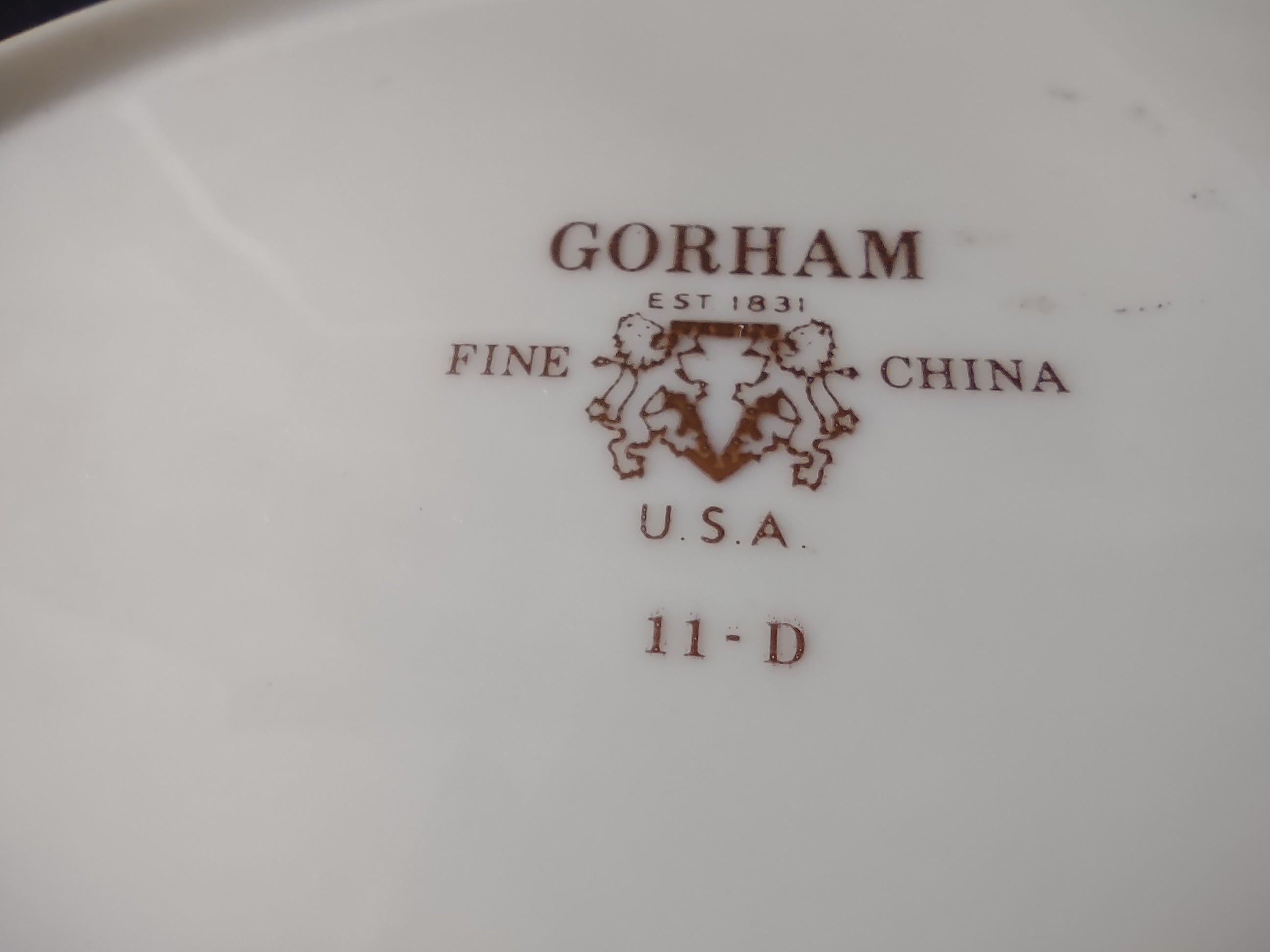 Vintage Gorham Fine China USA Oval Vegetable Bowl Yellow Floral Gold [6785]