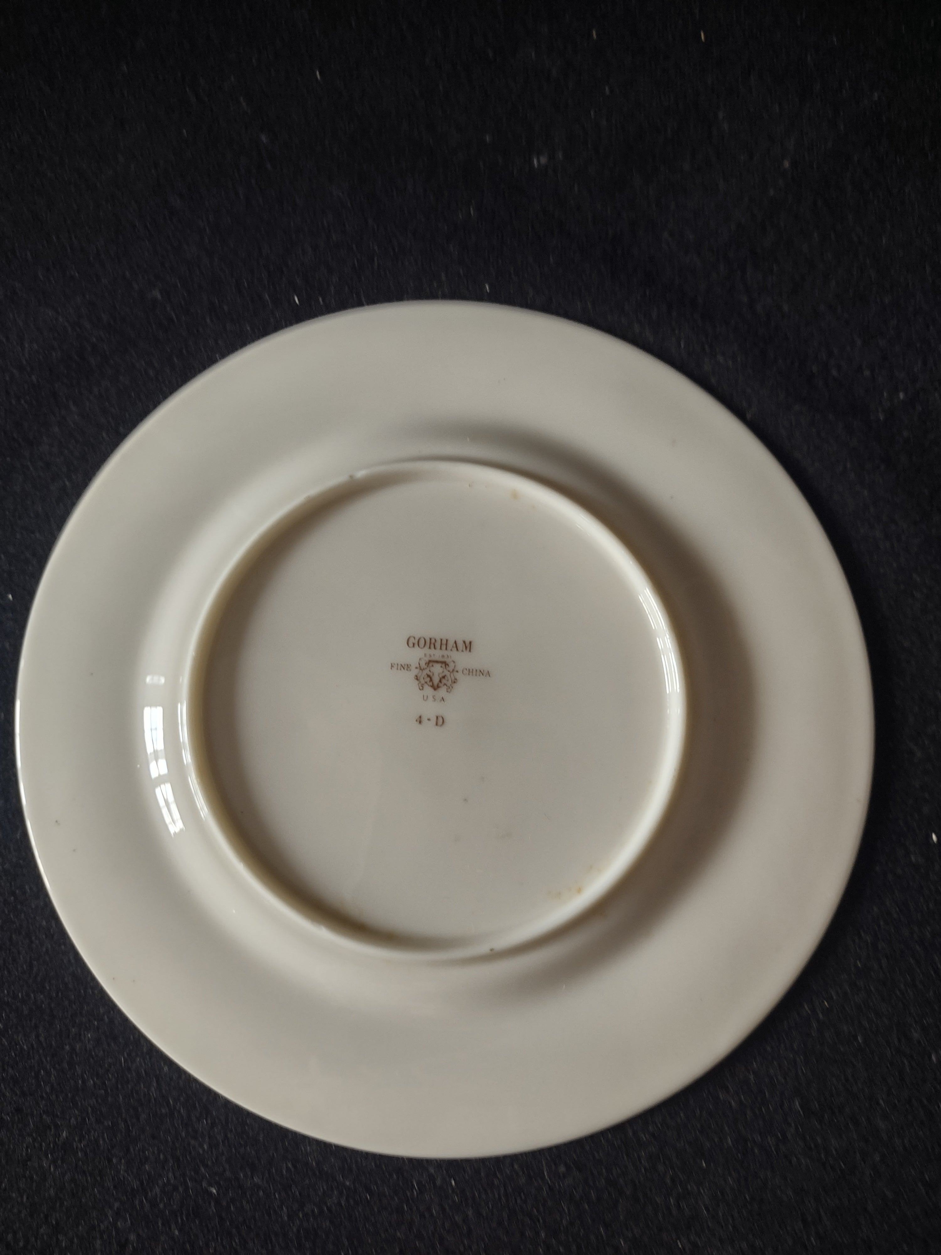 Vintage Gorham Fine China USA Set/5 Bread Butter Plates Yellow Floral [6786]