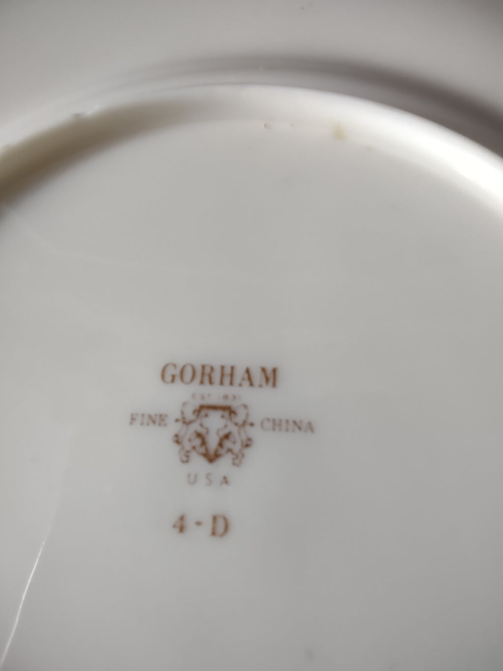 Vintage Gorham Fine China USA Set/5 Bread Butter Plates Yellow Floral [6786]
