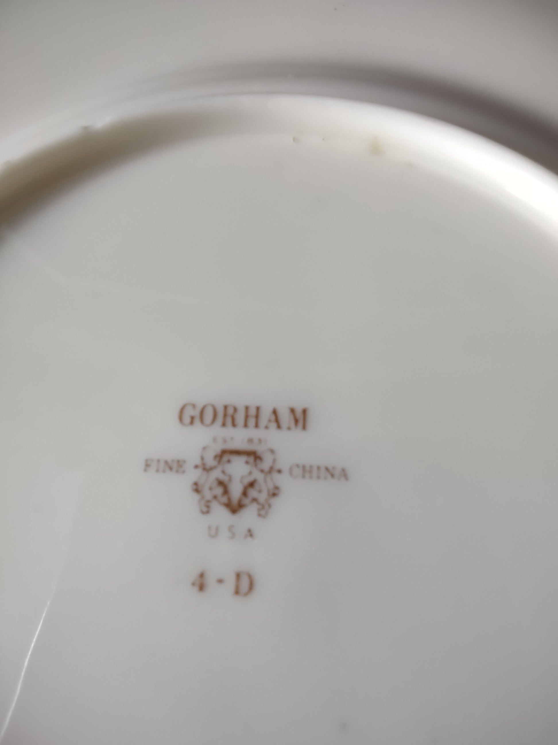 Vintage Gorham Fine China USA Set/5 Bread Butter Plates Yellow Floral [6786]
