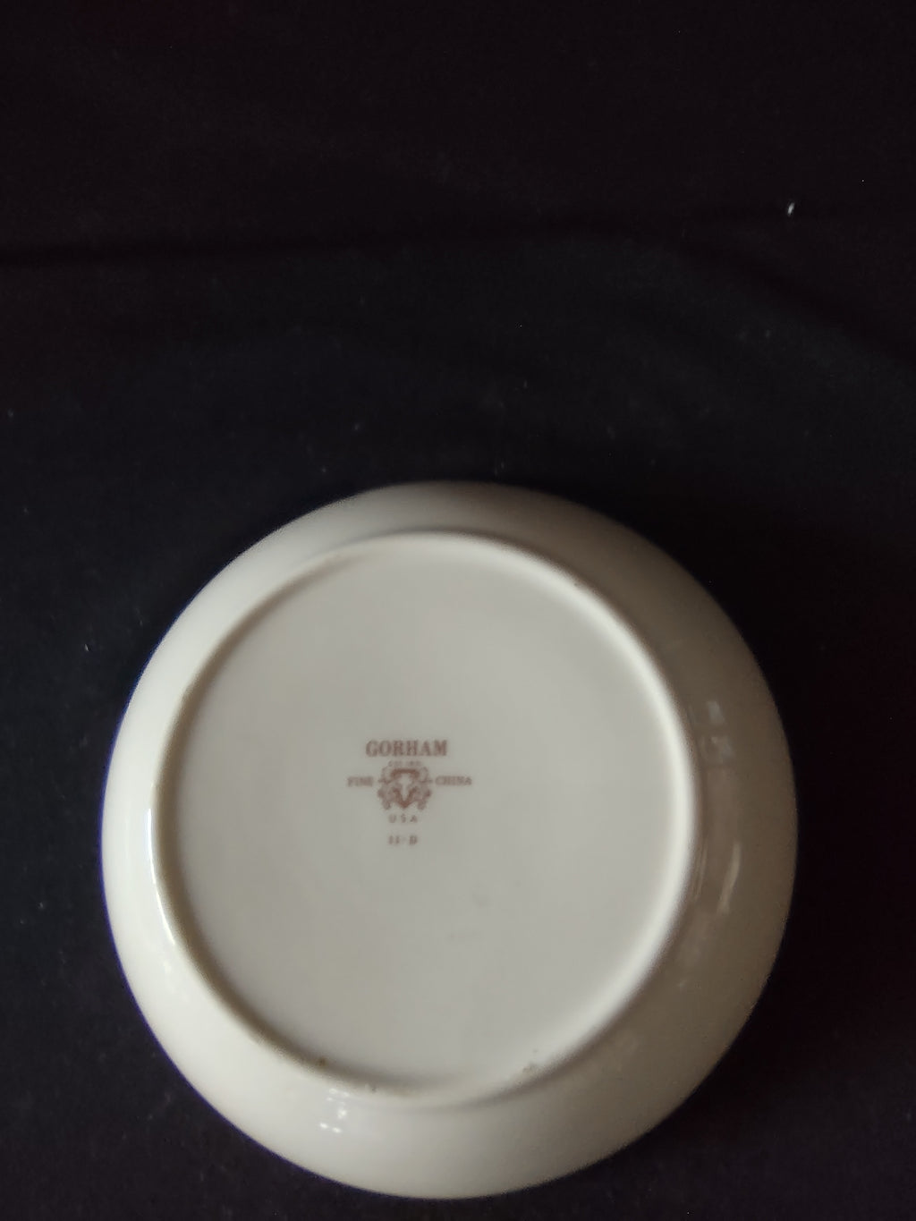 Vintage Gorham Fine China Yellow Gold Floral Soup Cereal Bowl 8" [6787]