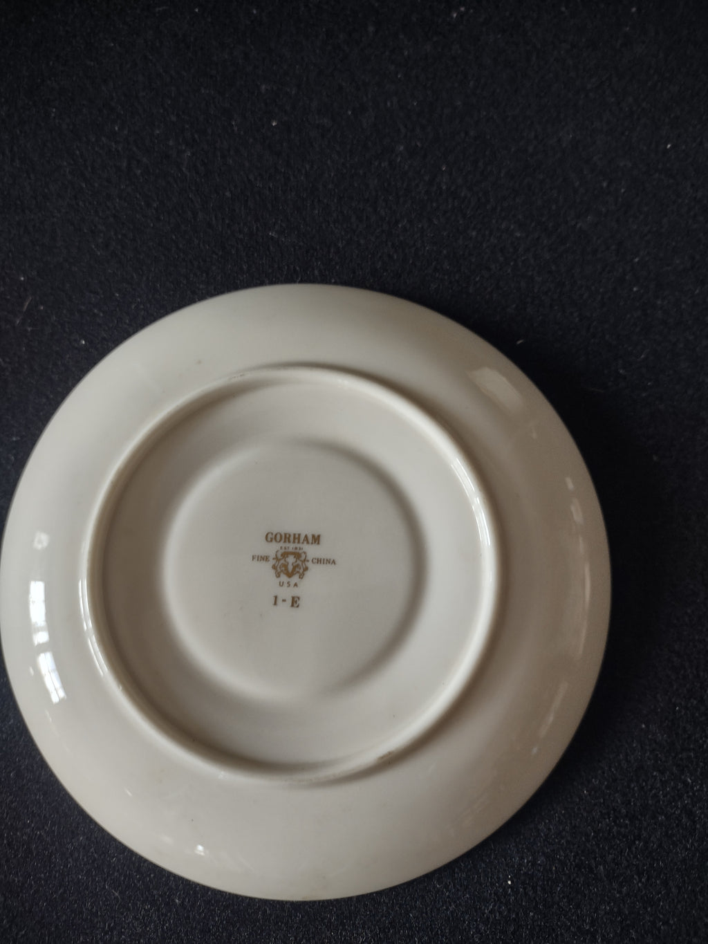 Vintage Gorham Fine China Cup & Saucer Set of 3 Gold Floral [6788]