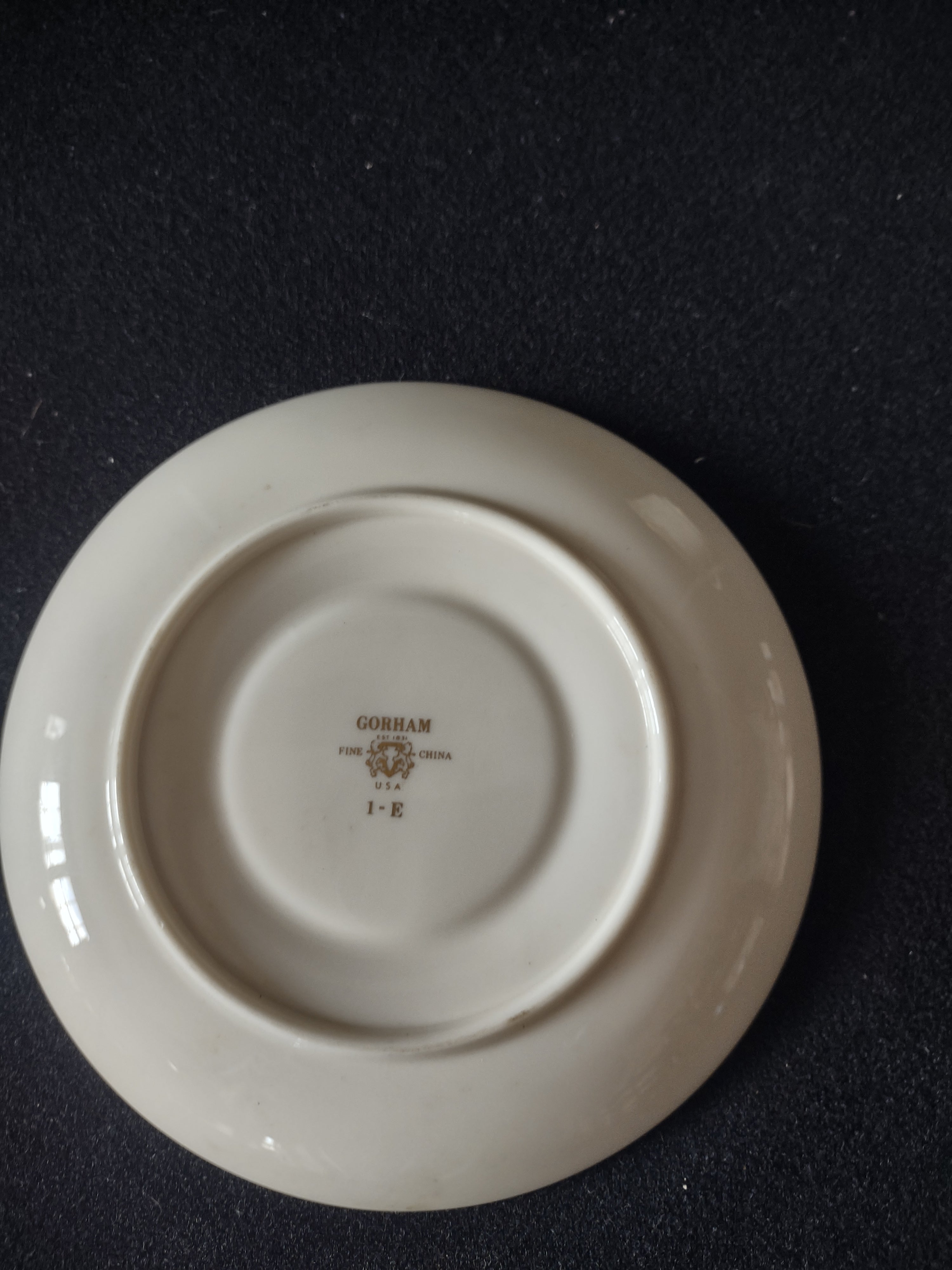 Vintage Gorham Fine China Cup & Saucer Set of 3 Gold Floral [6788]