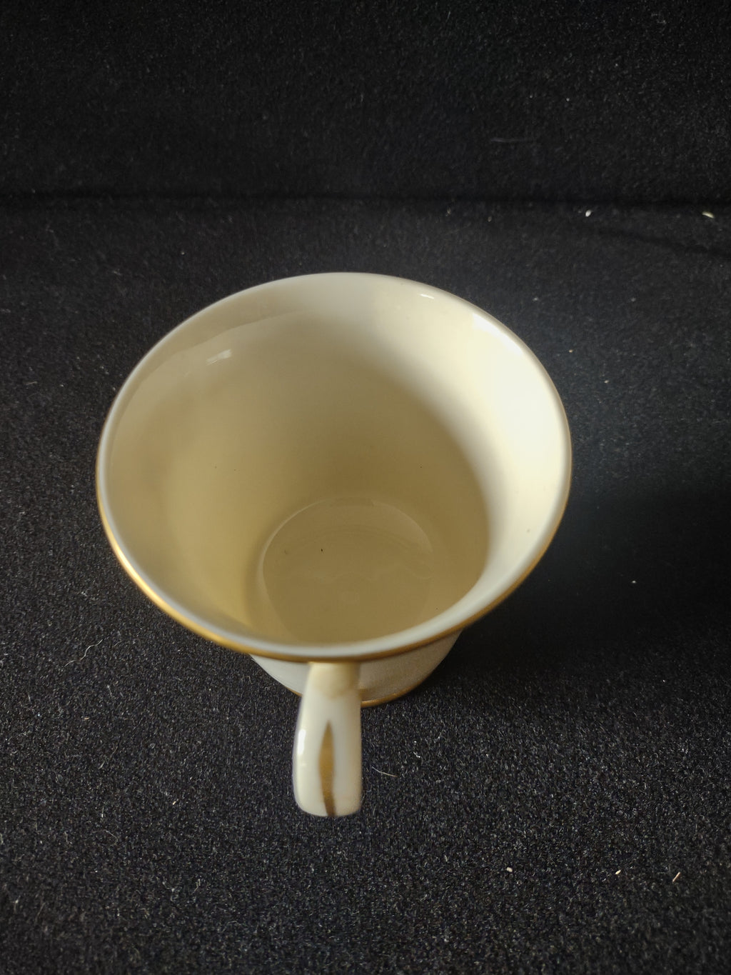 Vintage Gorham Fine China Cup & Saucer Set of 3 Gold Floral [6788]