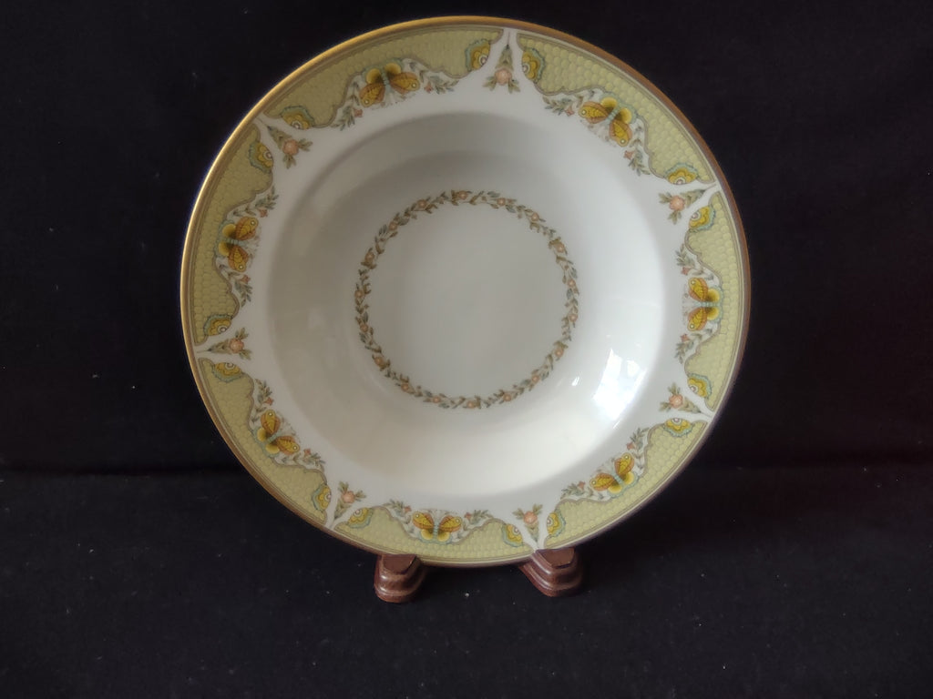 Vintage Gorham Fine China Rimmed Soup Bowl Yellow Floral [6789]