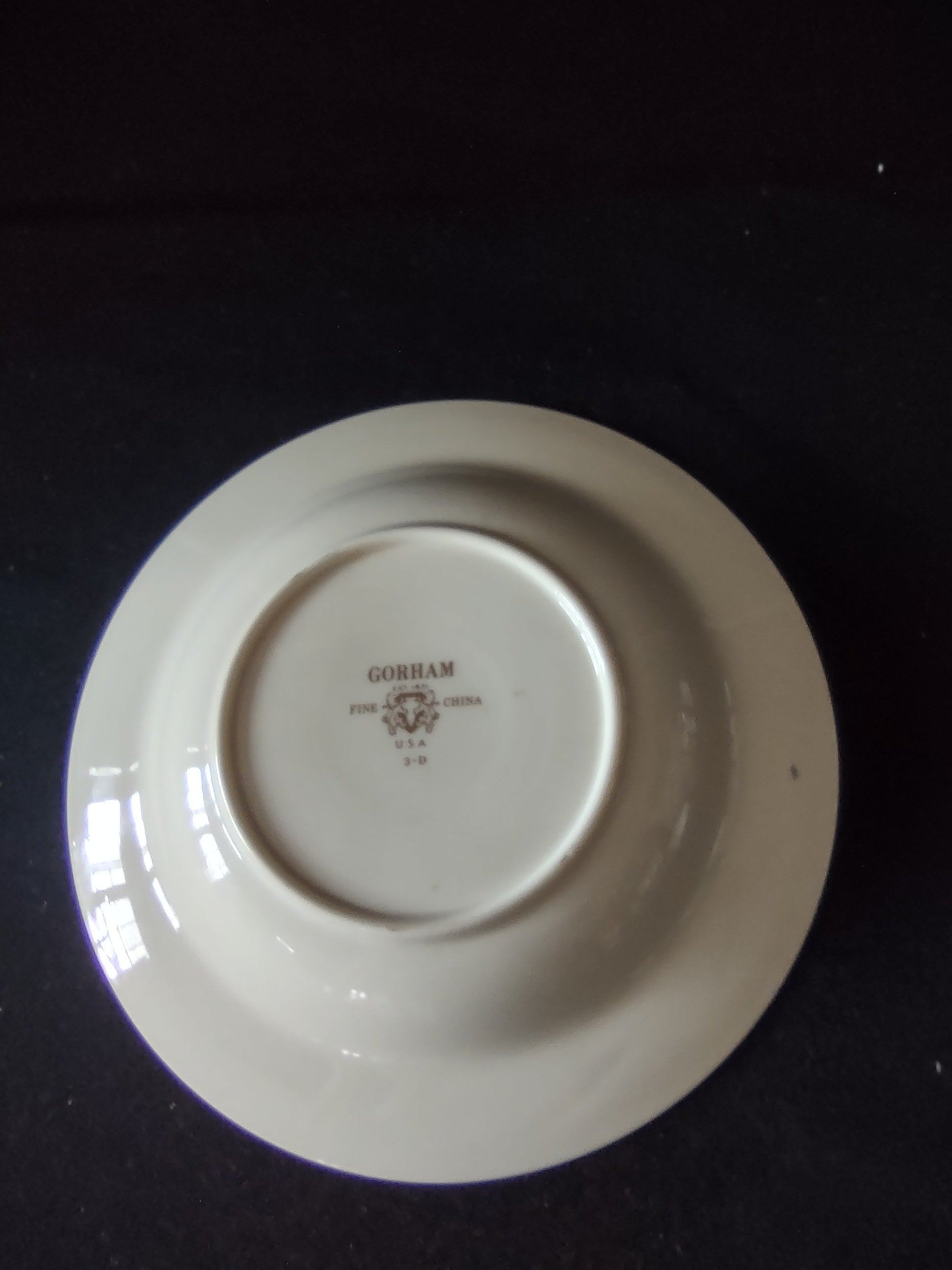 Vintage Gorham Fine China Rimmed Soup Bowl Yellow Floral [6789]