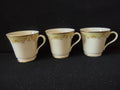 Vintage Gorham Fine China Set/3 Teacups Yellow Floral [6791]
