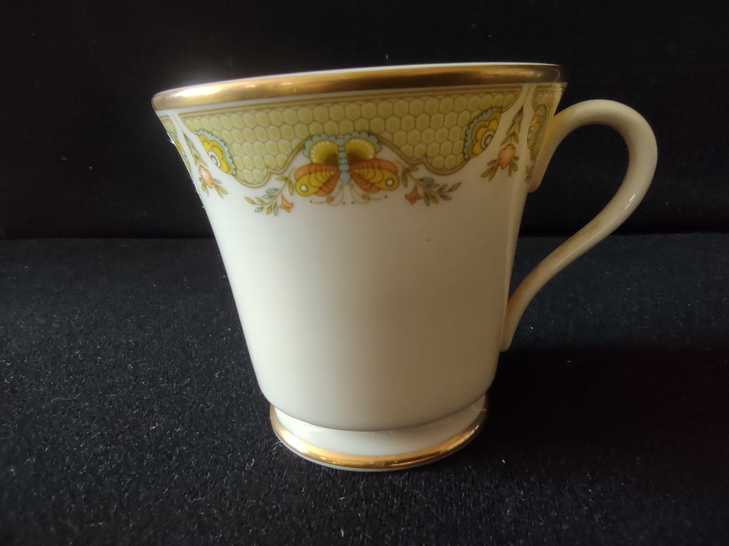Vintage Gorham Fine China Set/3 Teacups Yellow Floral [6791]