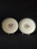Vintage Lamberton China Blue & Gold Floral Bread Plates Set of 2 [6793]