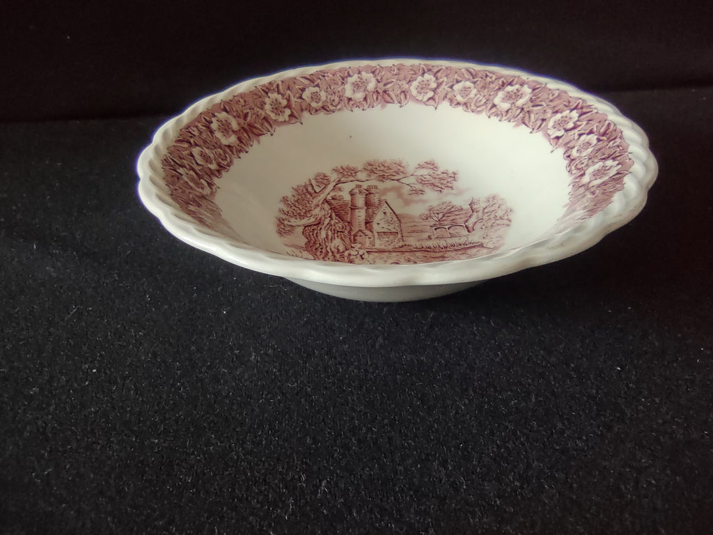 Vintage Franciscan Ironstone Countryside Berry Bowl Purple [6794]