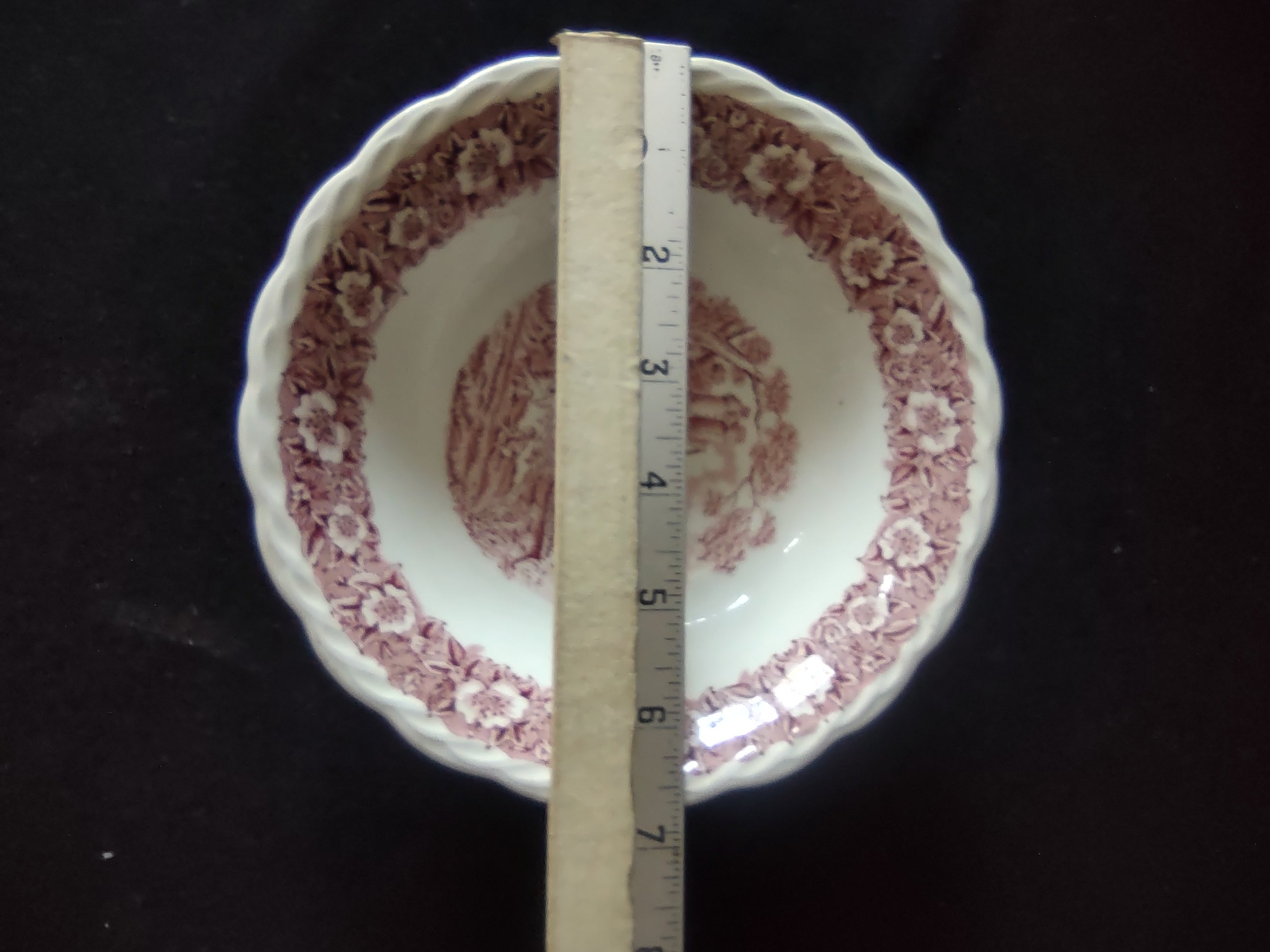 Vintage Franciscan Ironstone Countryside Berry Bowl Purple [6794]