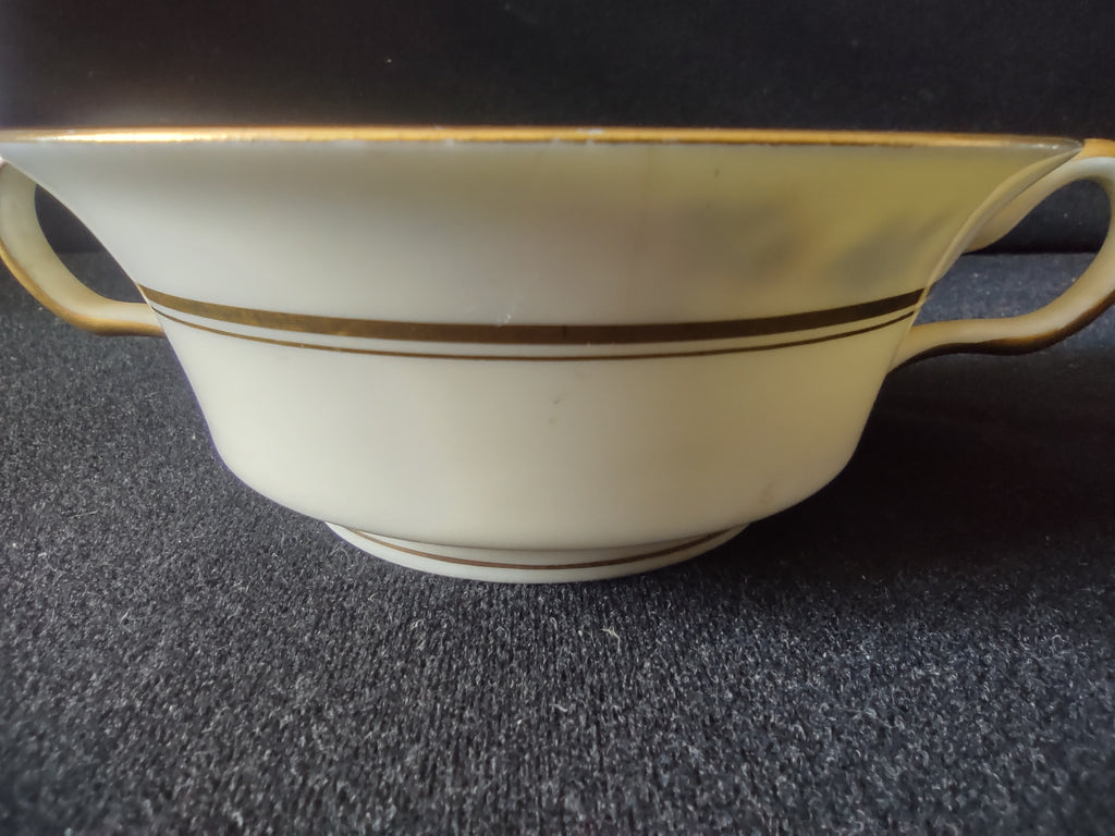 Vintage Castleton China Castleton Manor Cream Soup Bowl Pink Roses [6796]