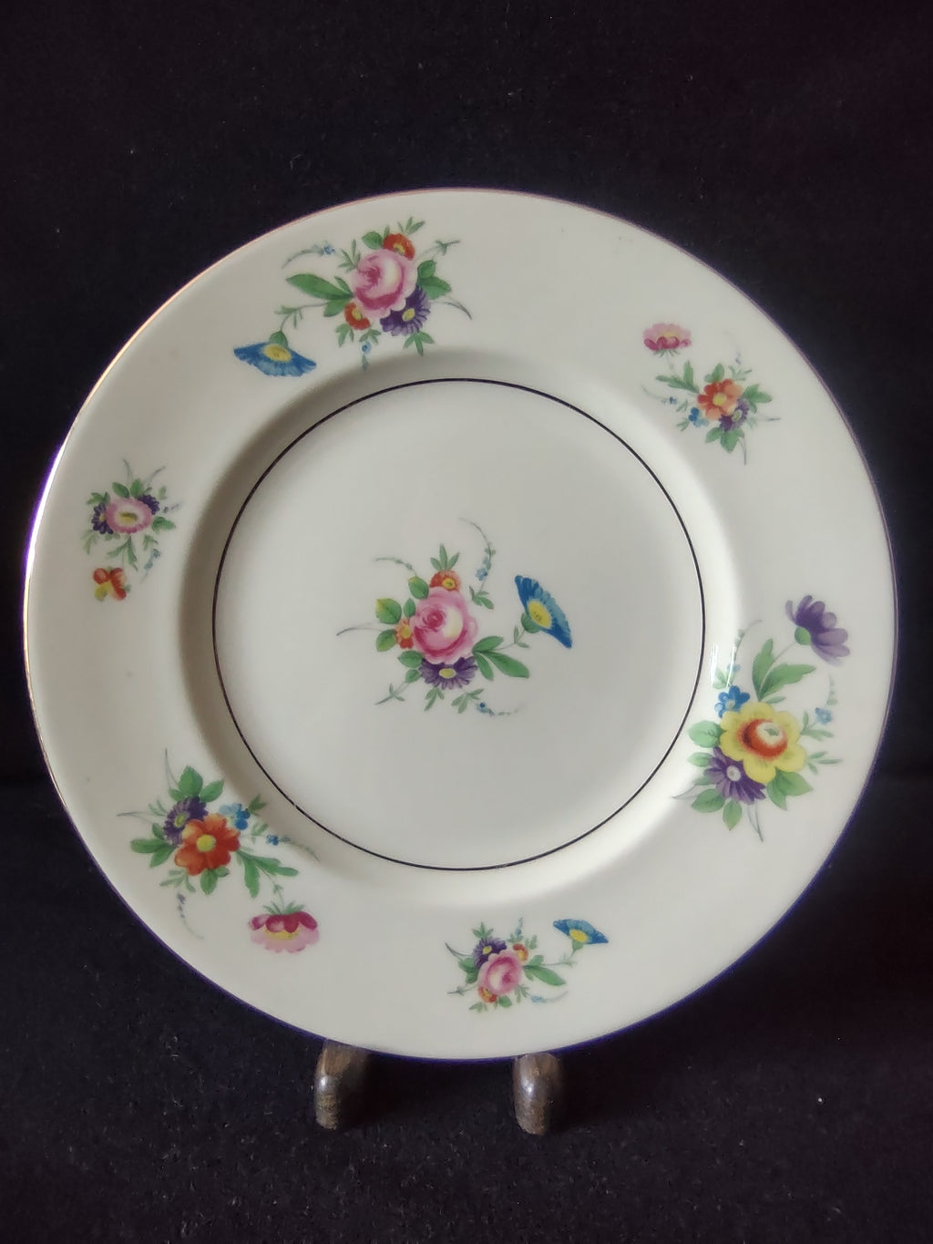 Vintage Syracuse China Selma Floral Salad Plate 8" [6797]