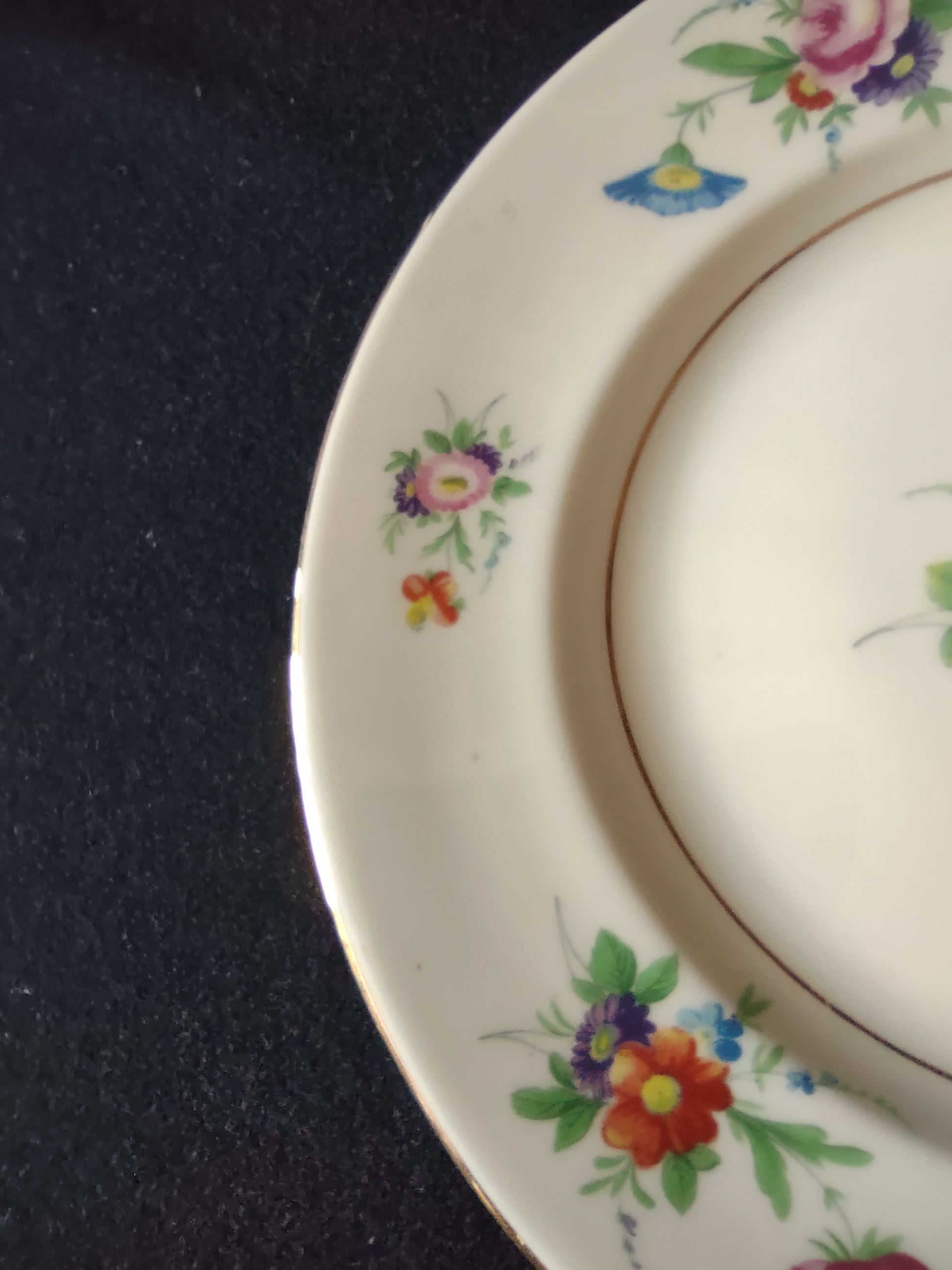 Vintage Syracuse China Selma Floral Salad Plate 8" [6797]