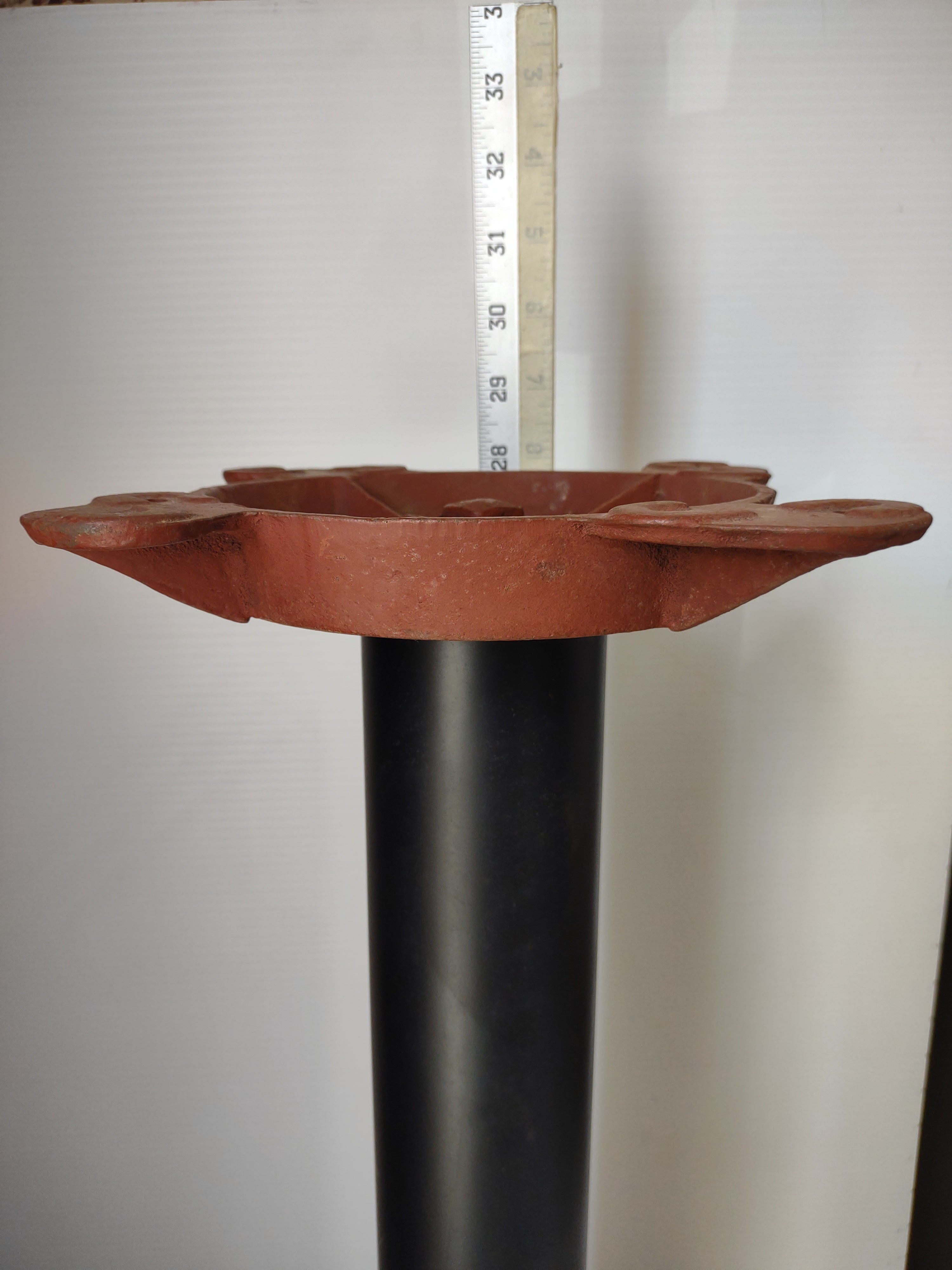 Vintage Metal 4-Leg Restaurant Table Base Industrial [6820]
