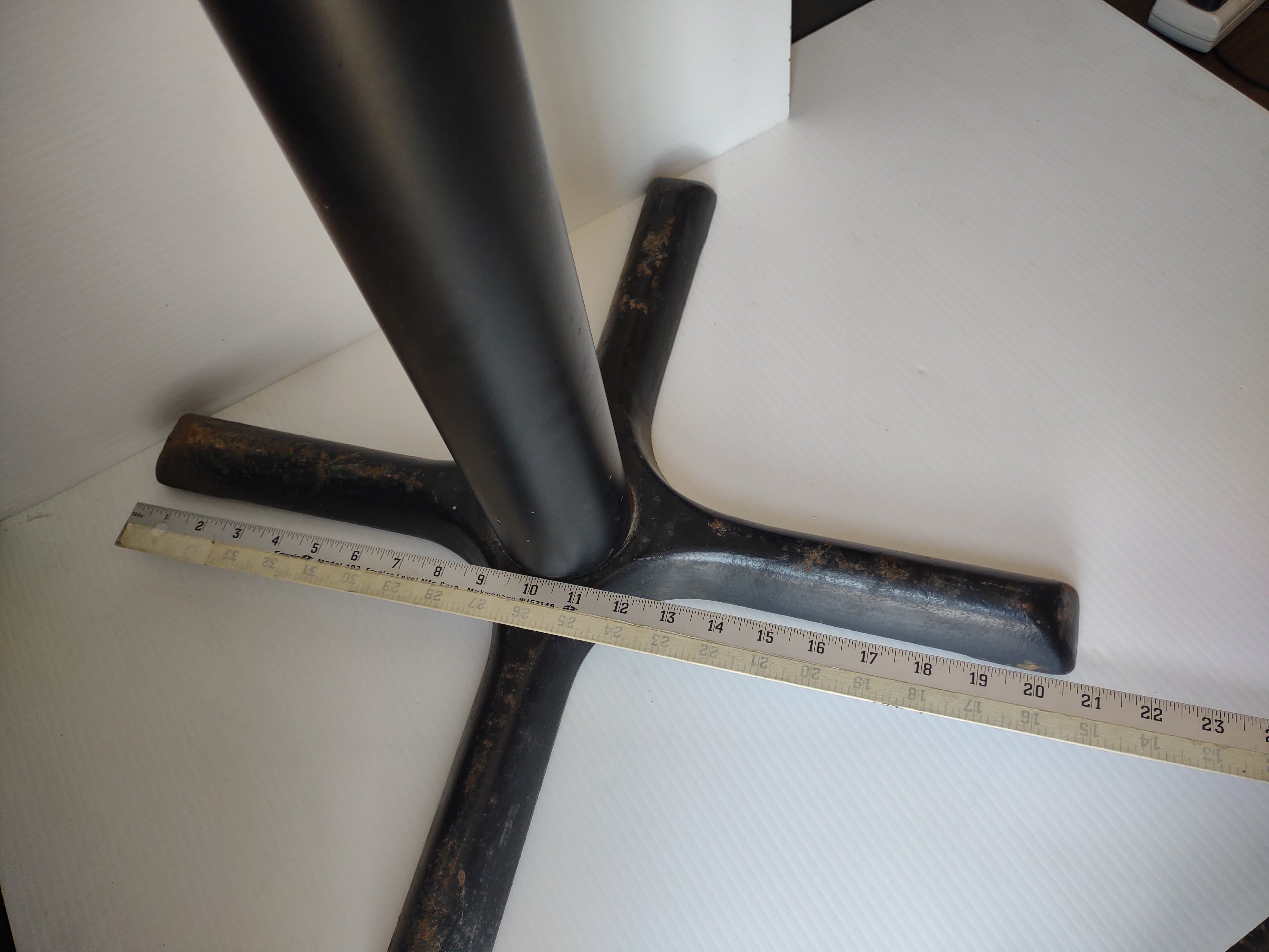 Vintage Metal 4-Leg Restaurant Table Base Industrial [6820]