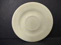 Vintage off-white undecorated plain saucer 5.5" - front view