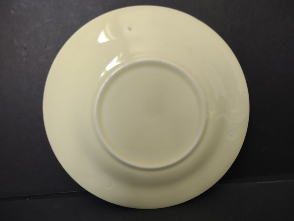 Vintage off-white undecorated plain saucer 5.5" - bottom view