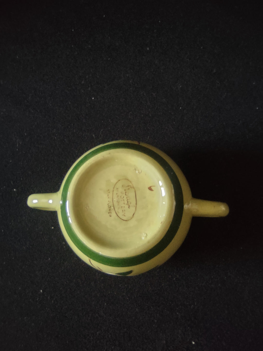 Vintage Stangl Pottery Star Flower Dbl Handle Sugar Bowl No Lid [6807]