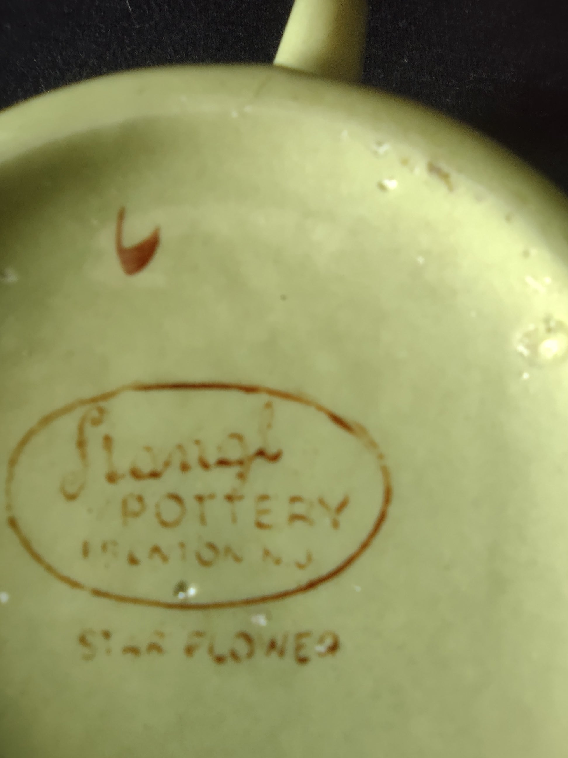 Vintage Stangl Pottery Star Flower Dbl Handle Sugar Bowl No Lid [6807]