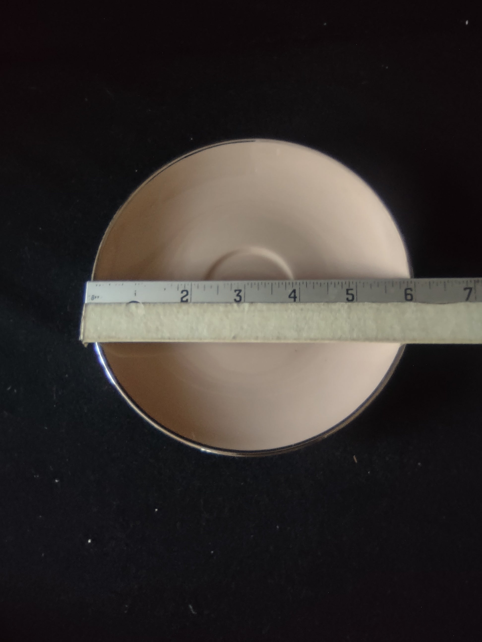 Vintage Franciscan Sandalwood Cup & Saucer Set Platinum Rim [6809]