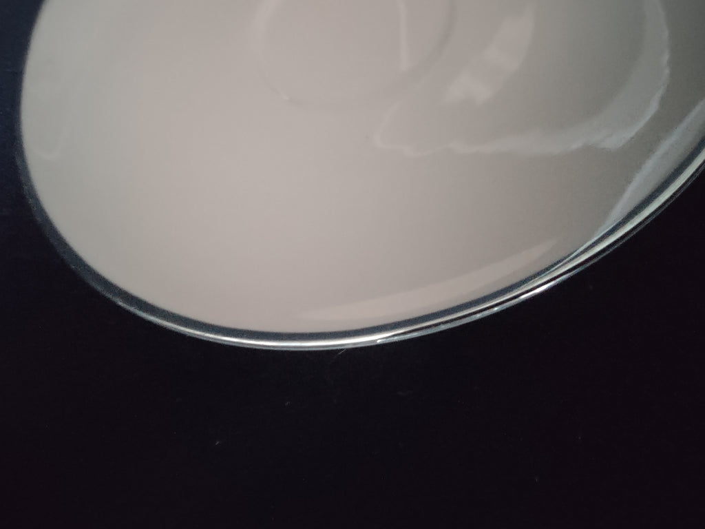 Vintage Franciscan Sandalwood Cup & Saucer Set Platinum Rim [6809]