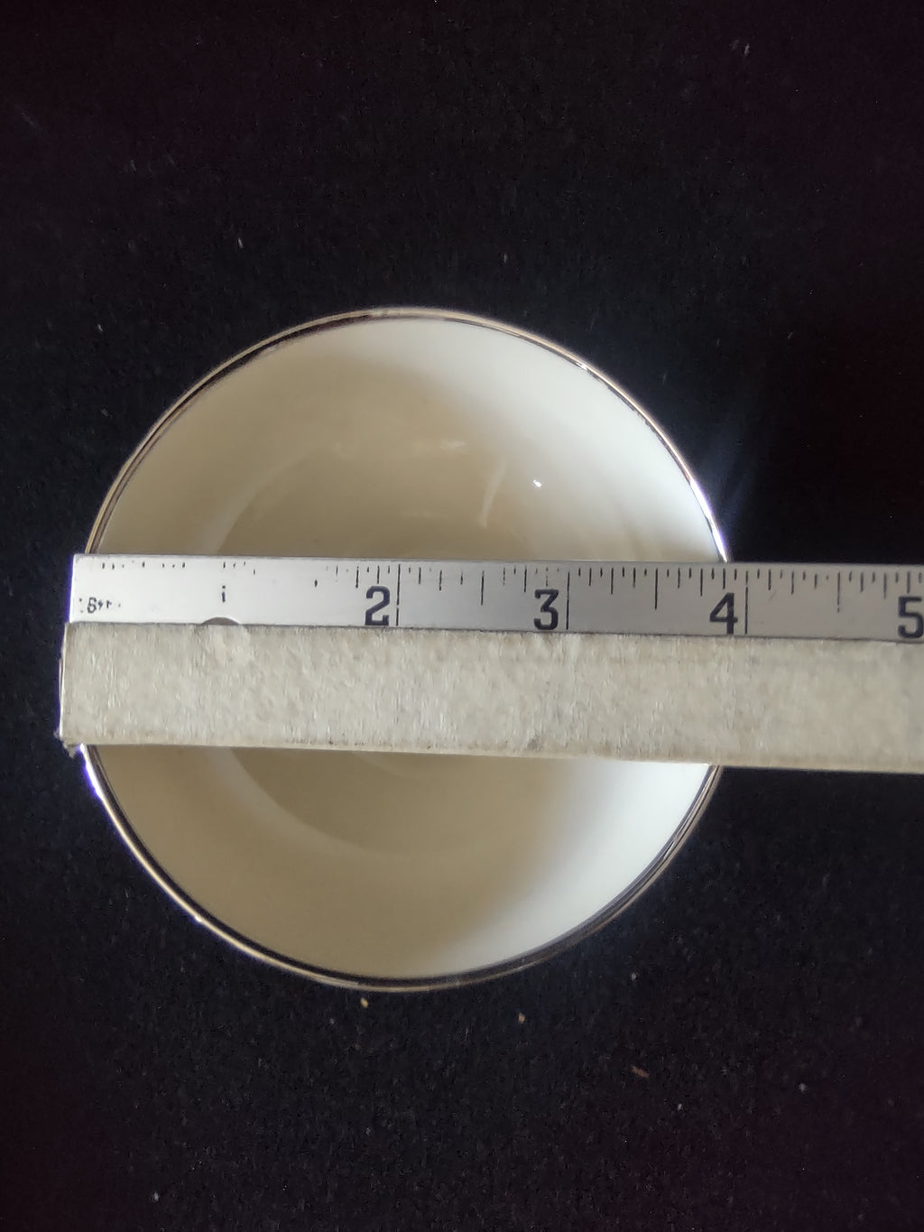 Vintage Franciscan Sandalwood Cup & Saucer Set Platinum Rim [6809]