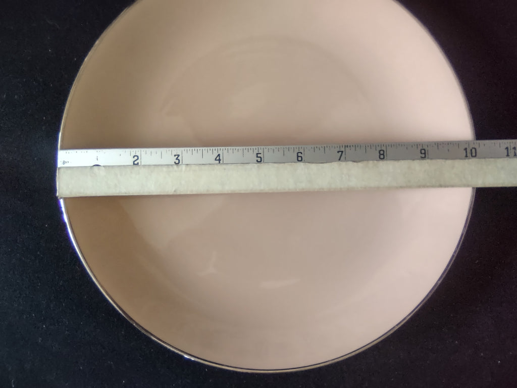 Vintage Franciscan Sandalwood Dinner Plate Platinum Rim Blush [6810]