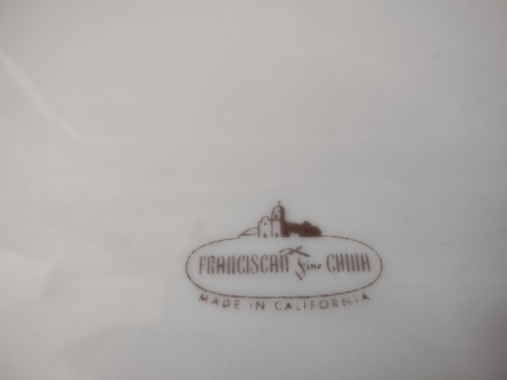 Vintage Franciscan Fine China Sandalwood Oval Platter 12" [6811]