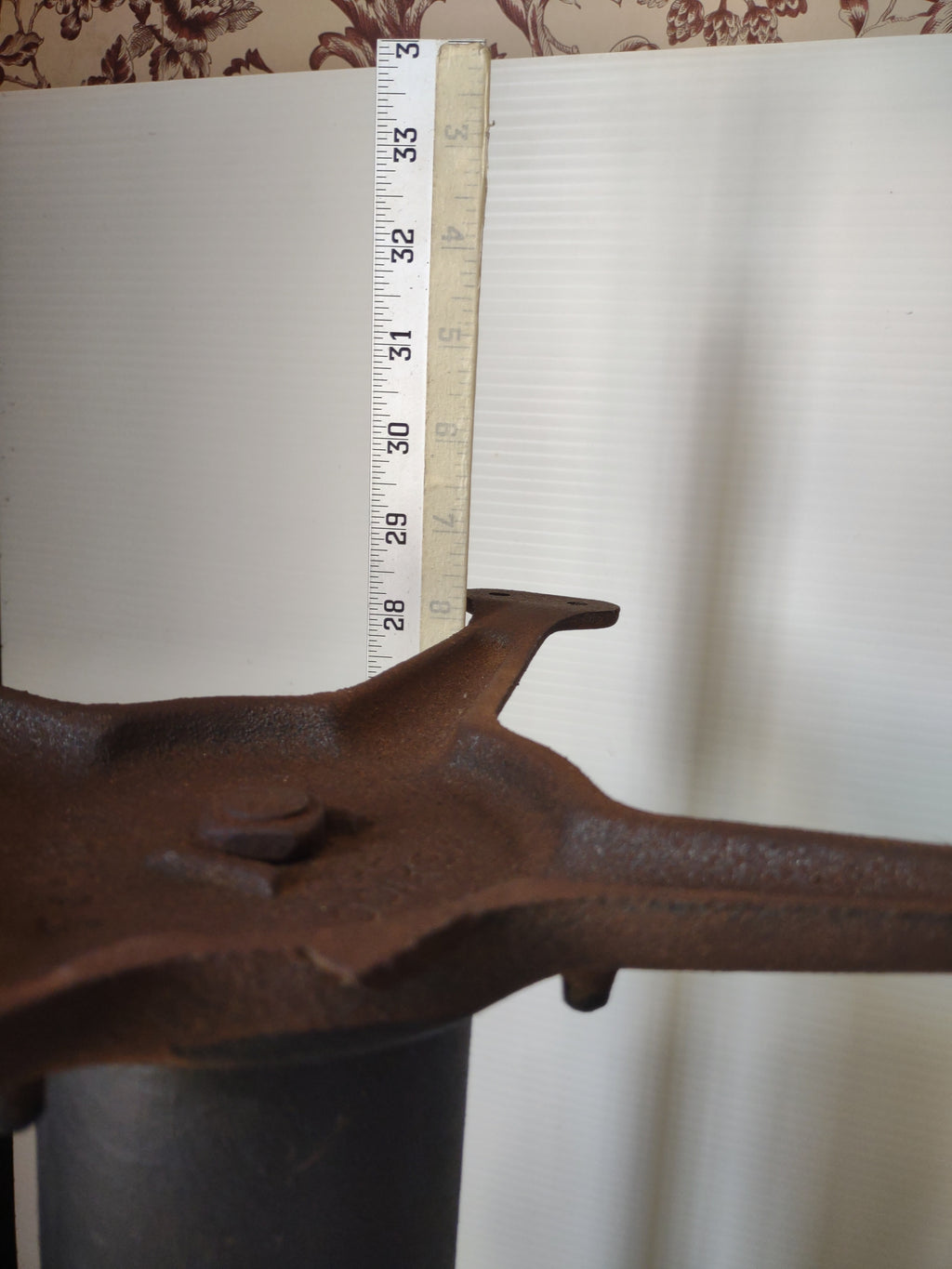 Vintage Metal Table Leg Tripod Base Mexico [6819]