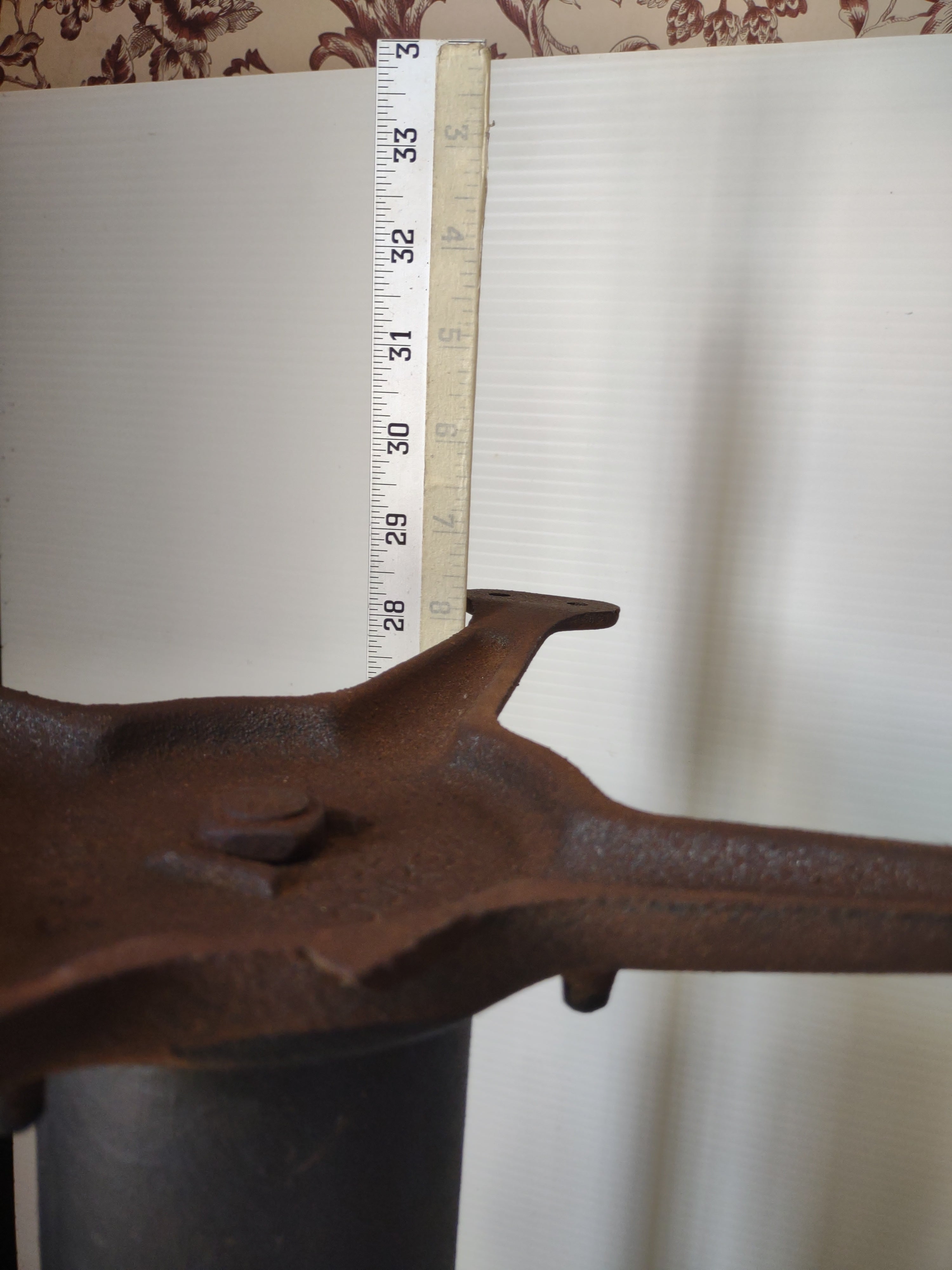 Vintage Metal Table Leg Tripod Base Mexico [6819]