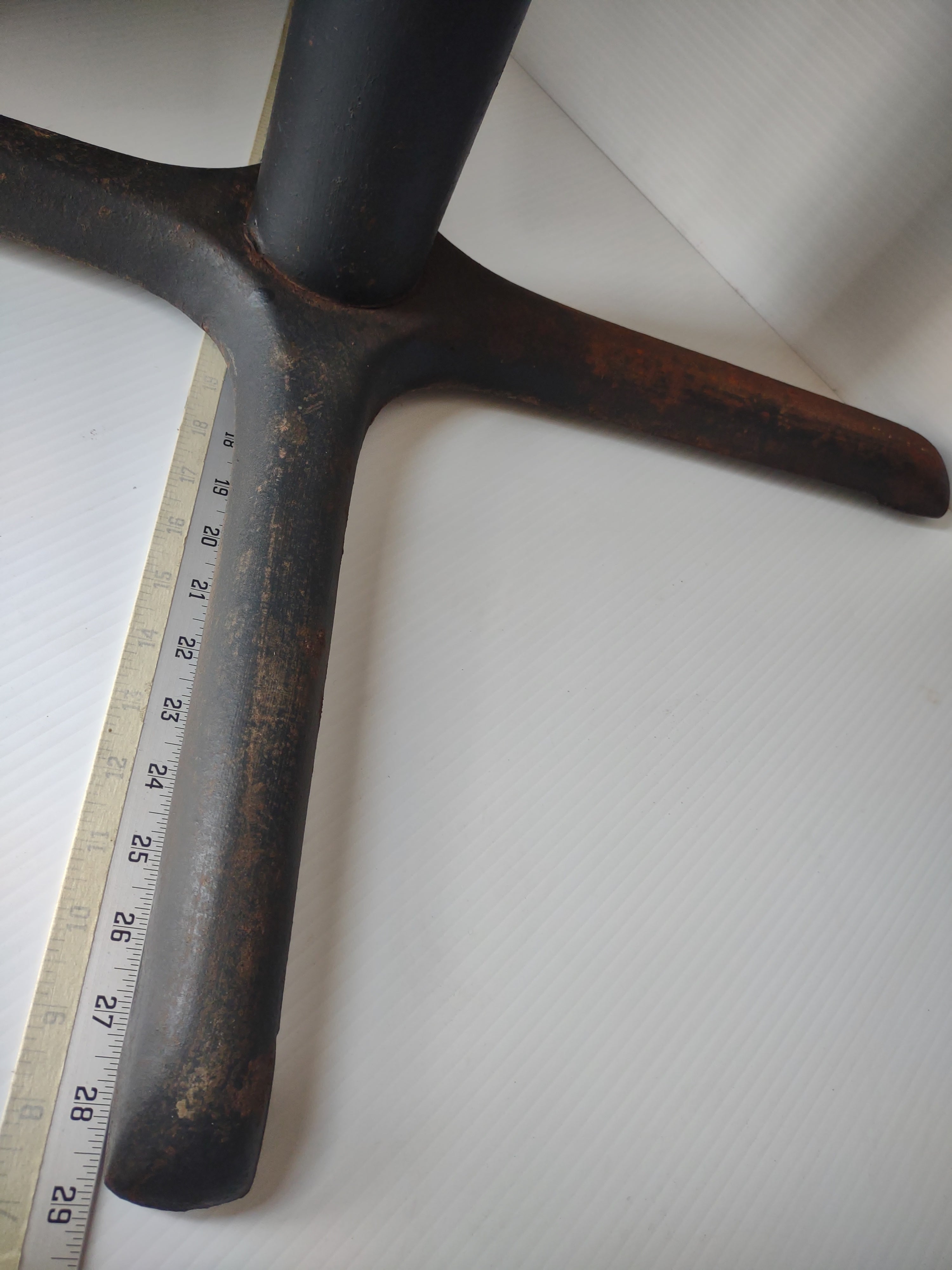 Vintage Metal Table Leg Tripod Base Mexico [6819]