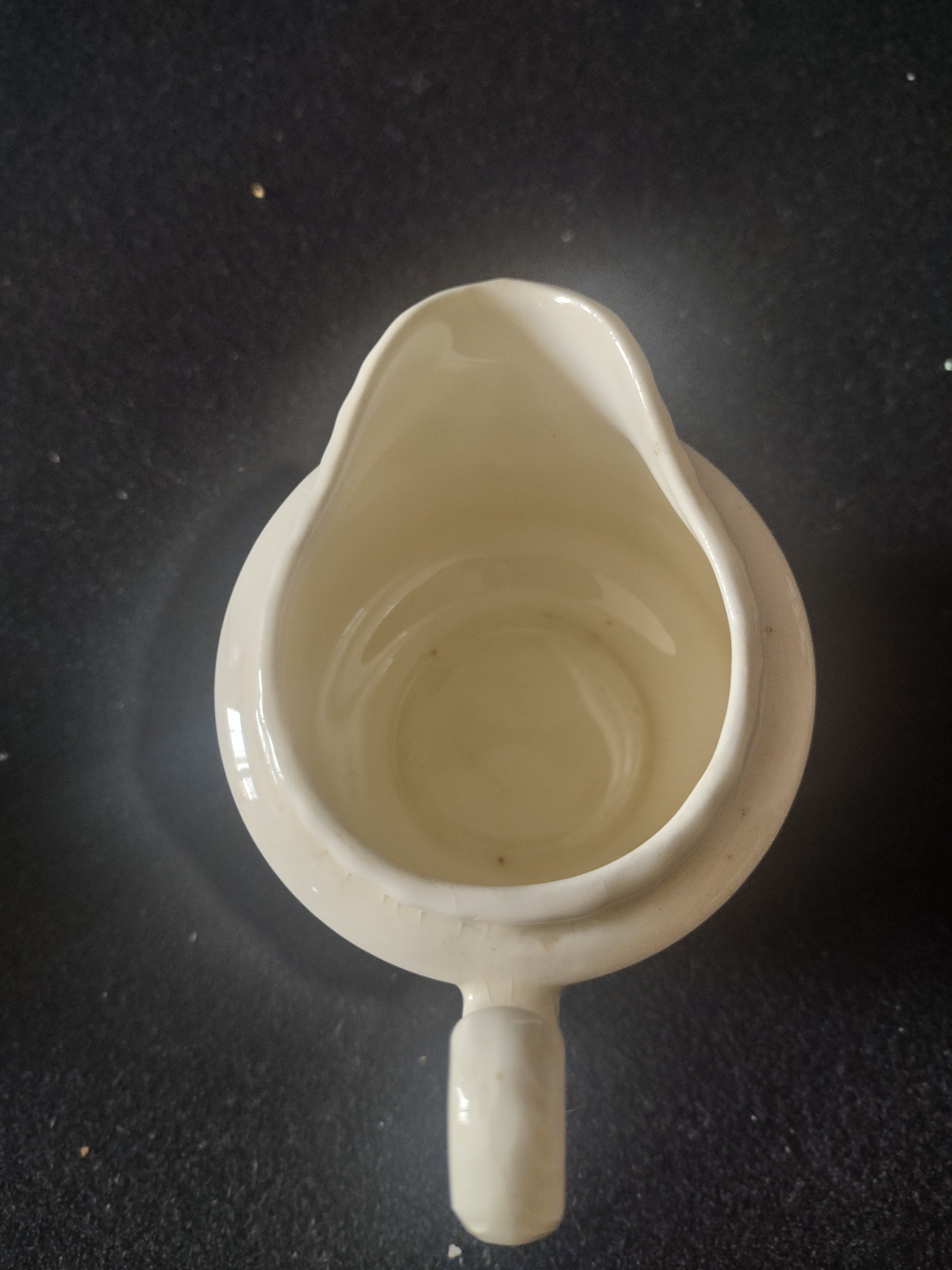 Vintage Adam Antique Off-White Embossed Creamer & Sugar Bowl No Lid [6818]