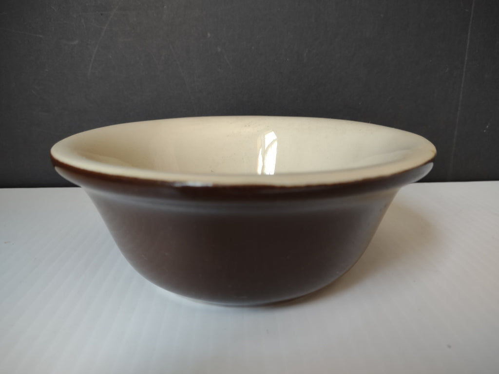 Top view of Bel-Terr mixing bowl with ruler showing approximately 9.5 inch diameter