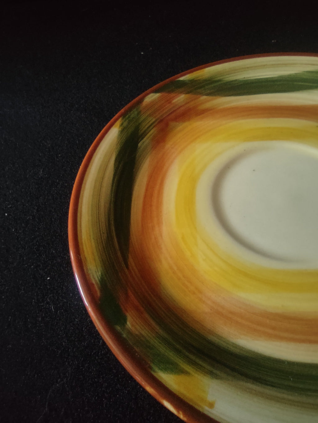 Ruler showing approximately 6 inch diameter of saucer