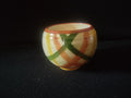 Vintage Vernonware Homespun Open Sugar Bowl Orange Green Yellow [6840]