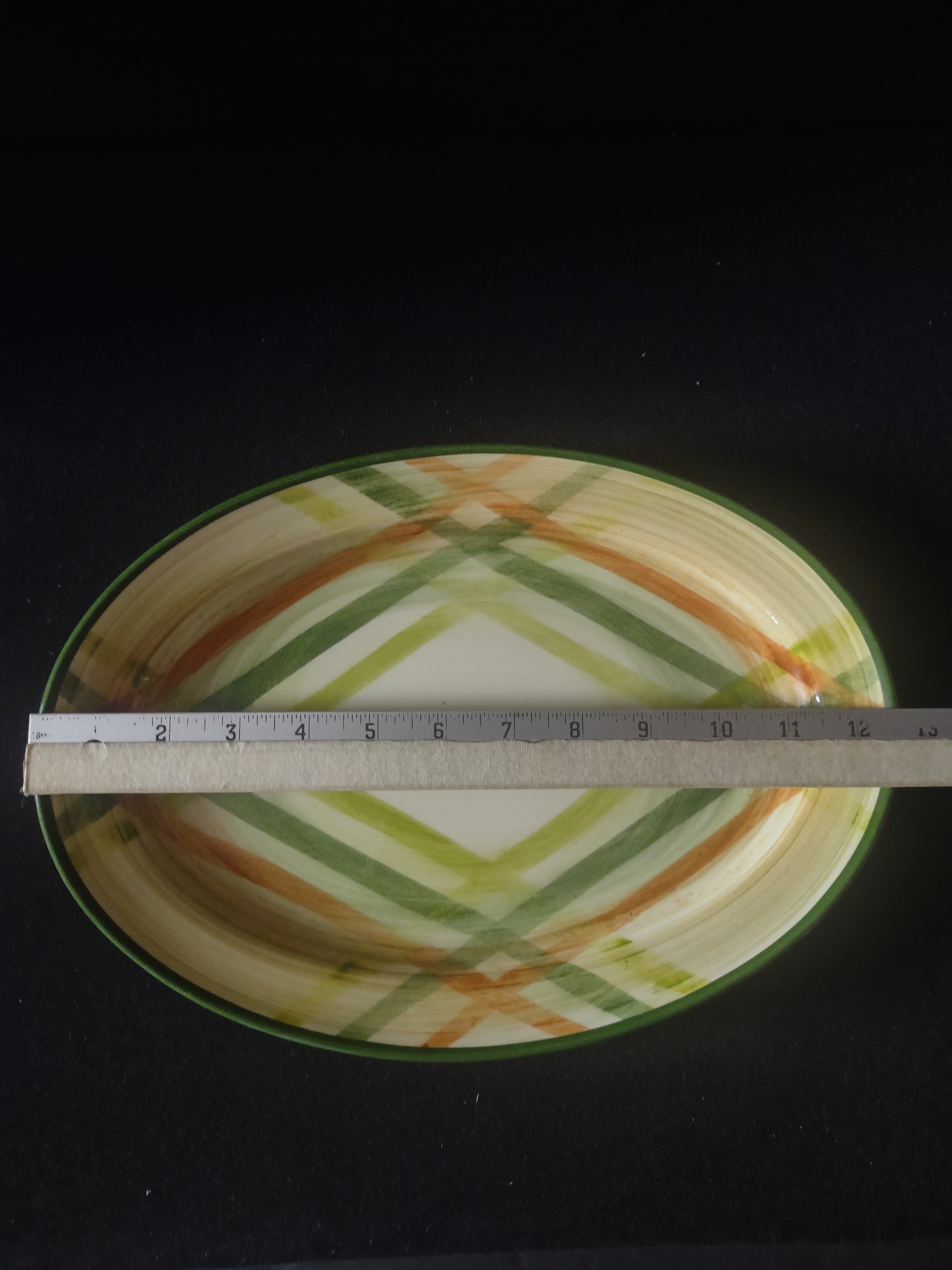 Vernonware Tam O'Shanter platter backstamp bottom view