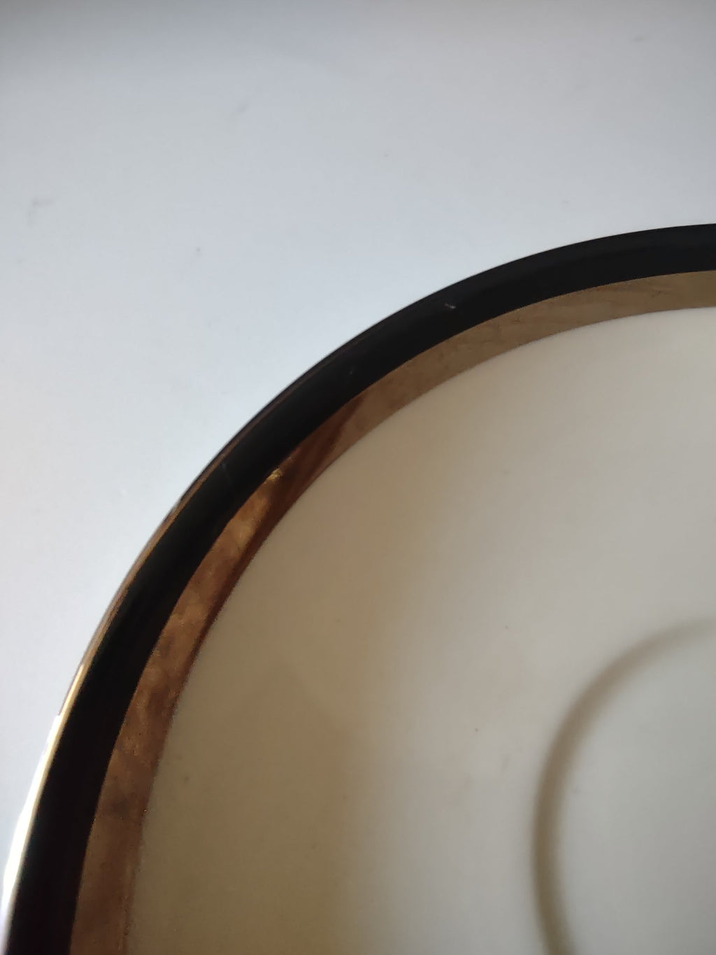 Flintridge China cup bottom view showing backstamp
