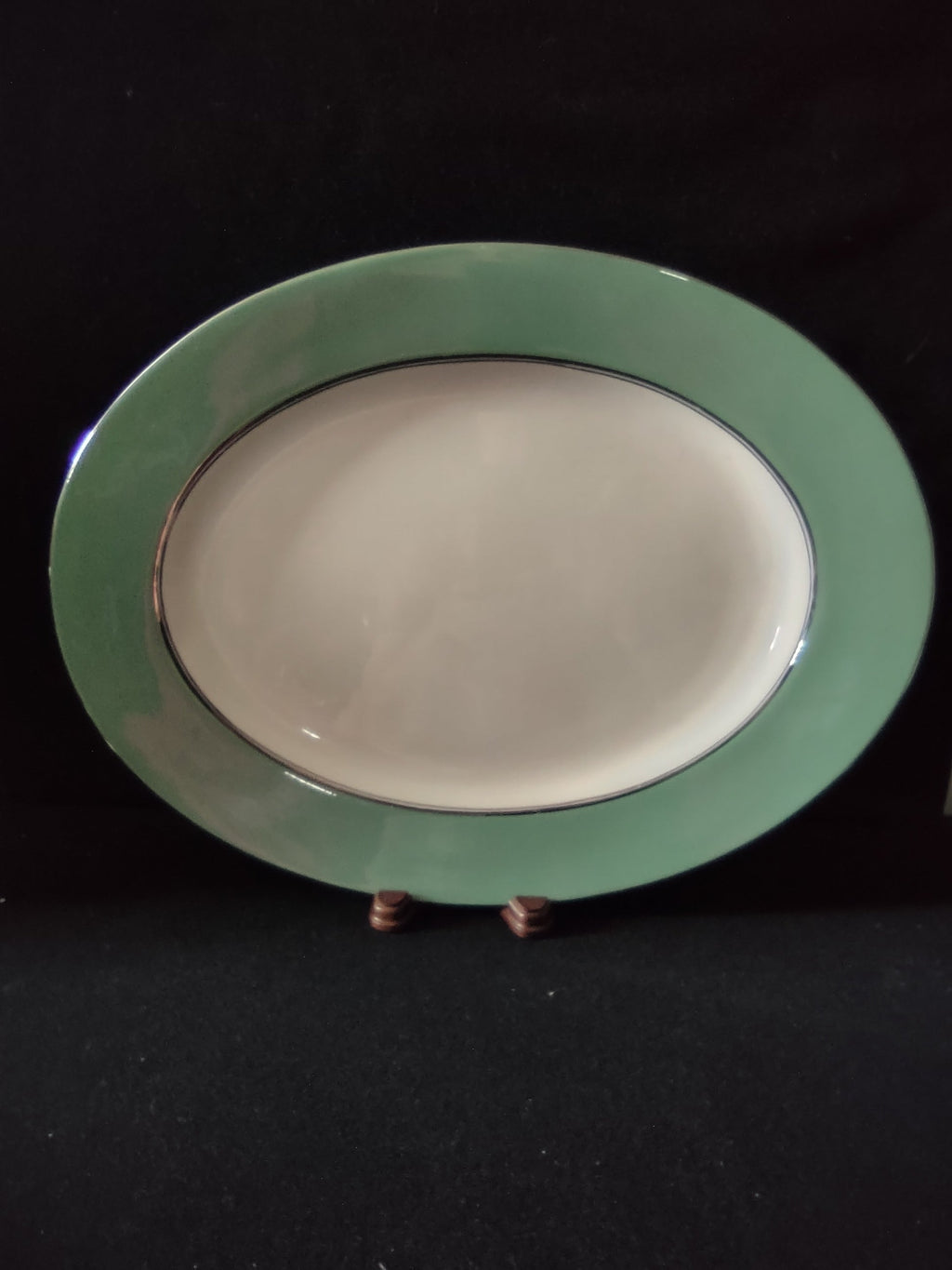 Vintage Shenango Gateway China Michele oval platter - back showing Gateway China backstamp