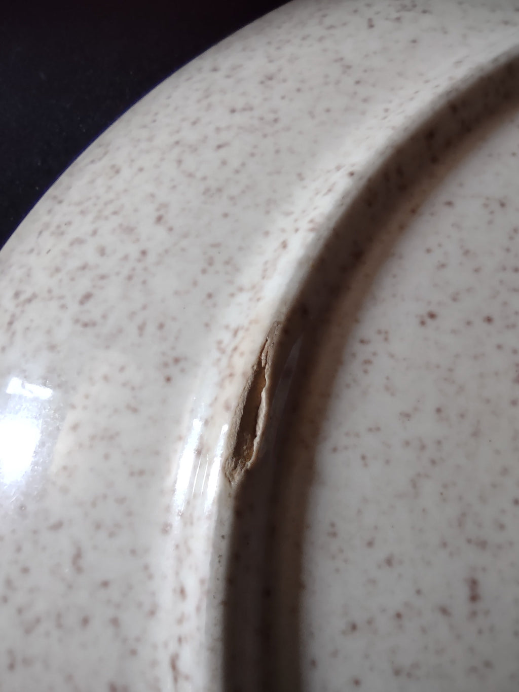 Vintage Red Wing Hand Painted Tampico Plate USA - close-up of watermelon and squash motif