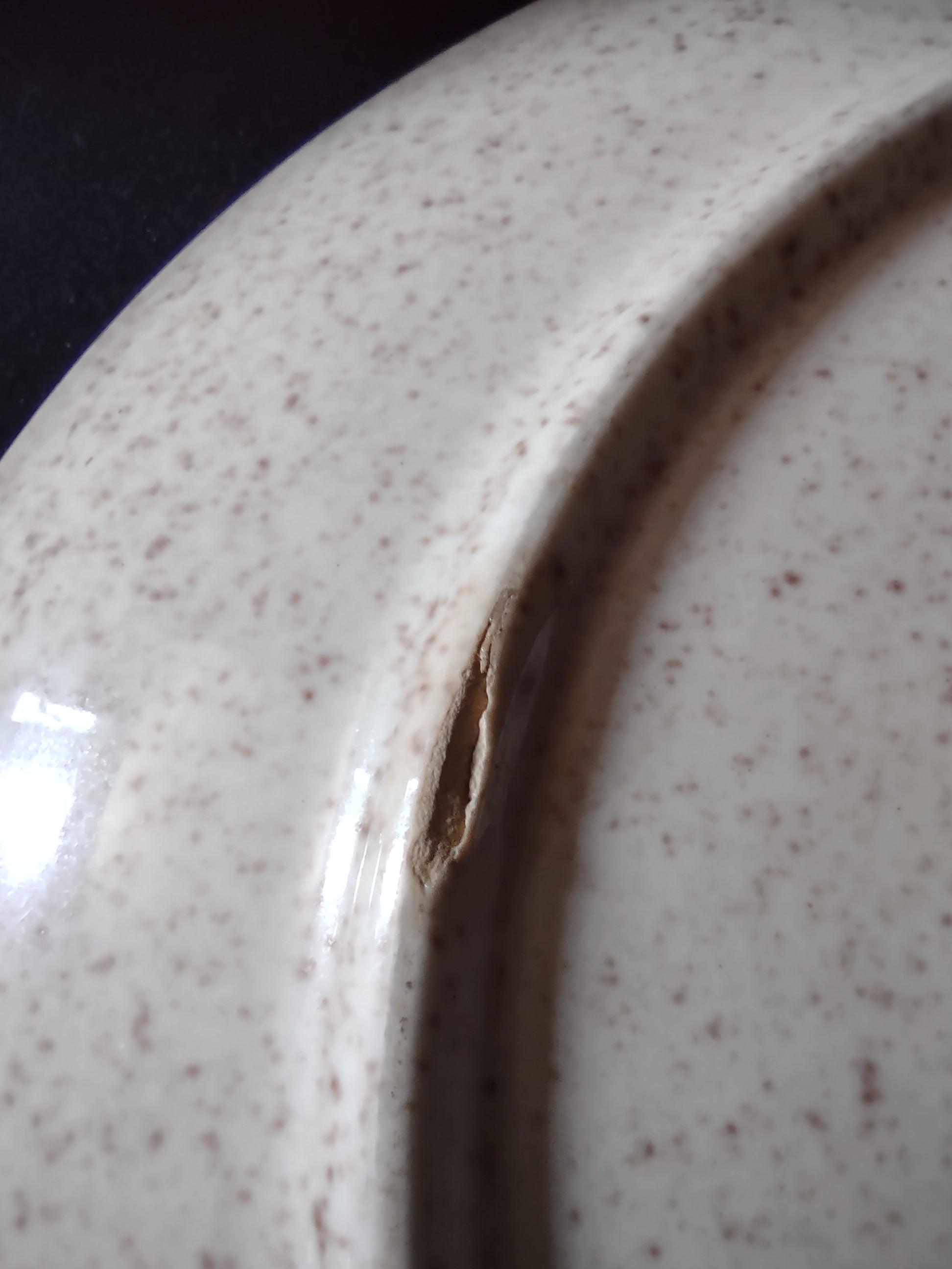 Vintage Red Wing Hand Painted Tampico Plate USA - close-up of watermelon and squash motif