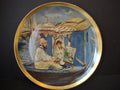 Vintage Art Creations by Sabin Collector Series plate - Manet Monet Studio Boat scene with gold rim