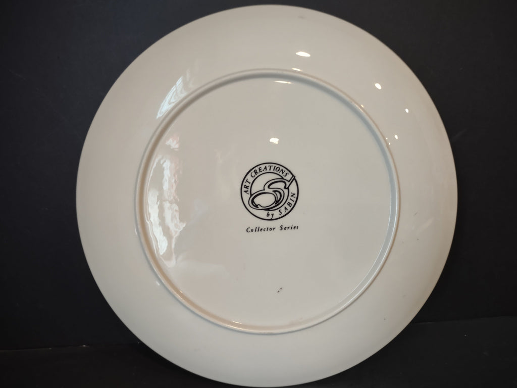 Vintage Art Creations by Sabin Collector Series plate - backstamp showing Art Creations by Sabin Collector Series