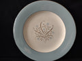 Vintage Lamberton Ivory China Holly Hobbie Blue & Gold Floral Dinner Plate [6886]