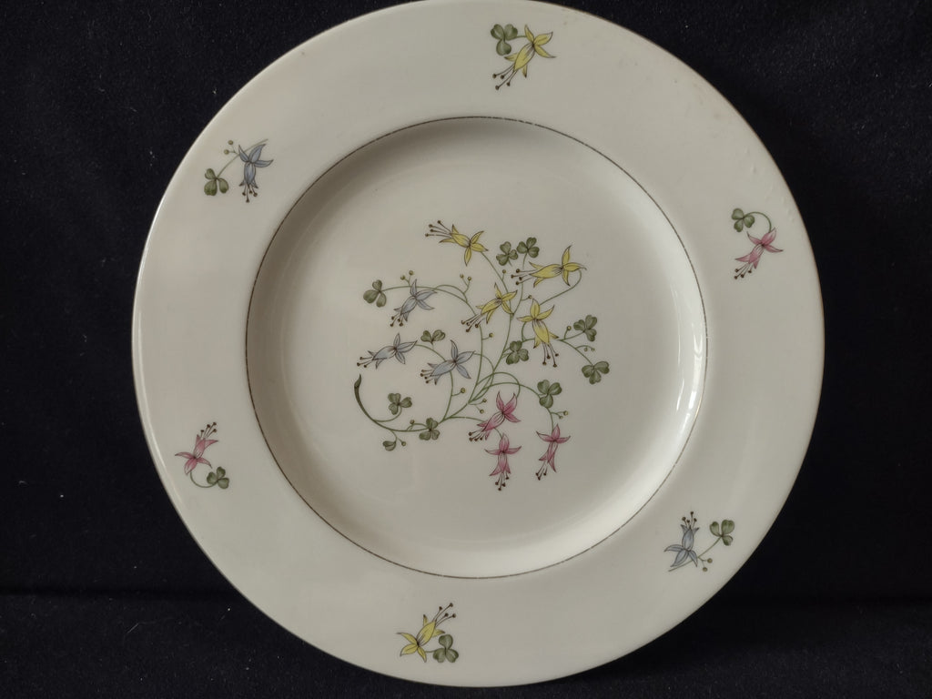 Vintage Castleton Fine China Festival Fuchsia Floral Dinner Plate USA [6885]