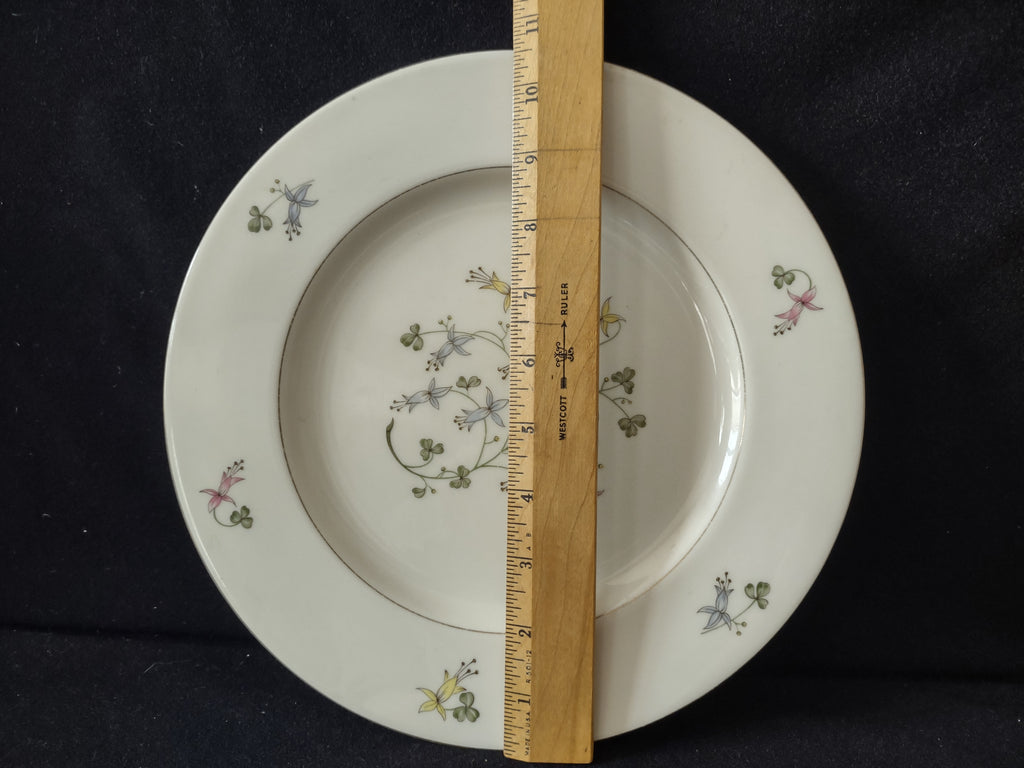 Vintage Castleton Fine China Festival Fuchsia Floral Dinner Plate USA [6885]