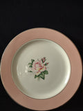 Vintage Lifetime China Co Pink Rose Pink Border Dinner Plate [6893]