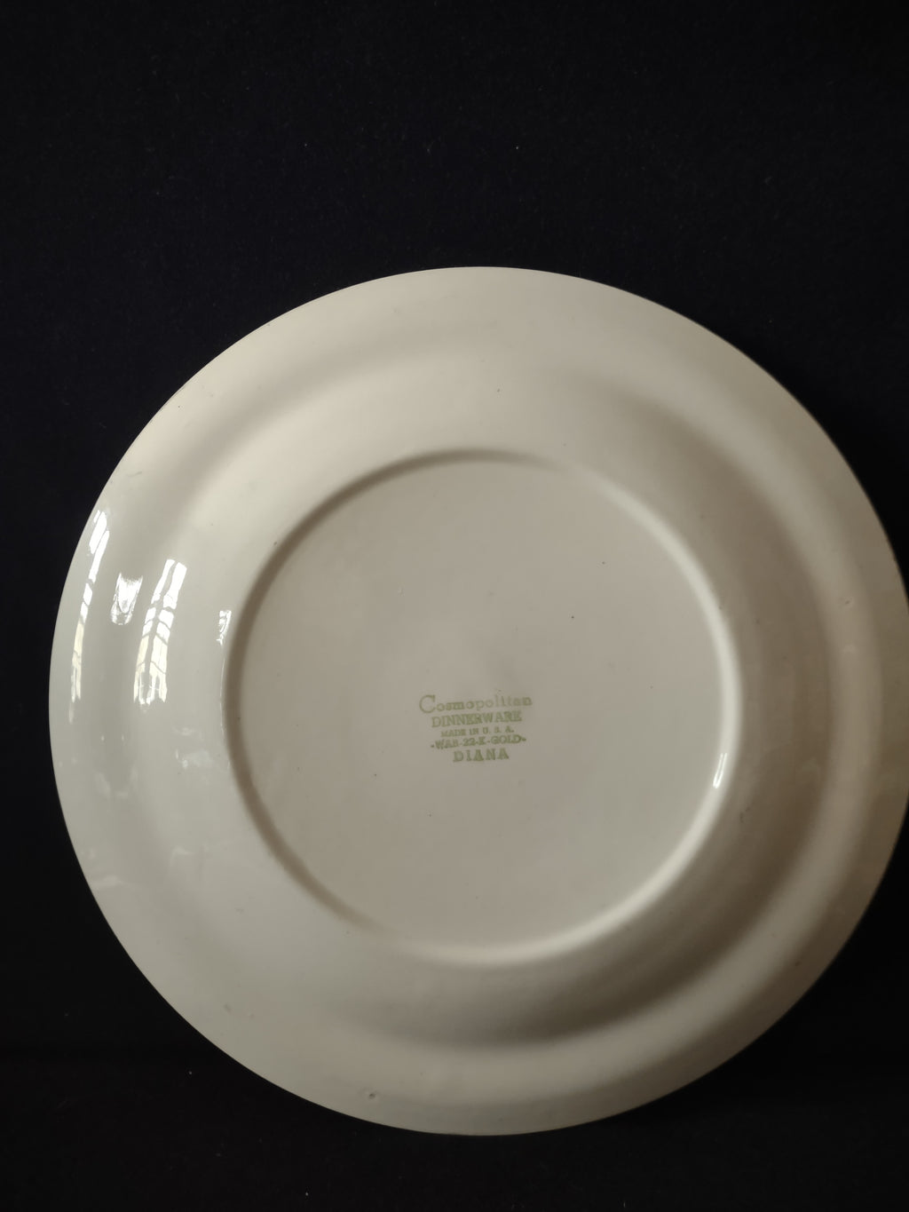 Vintage Cosmopolitan Dinnerware Diana Pink Daisy 23K Gold Plate [6892]