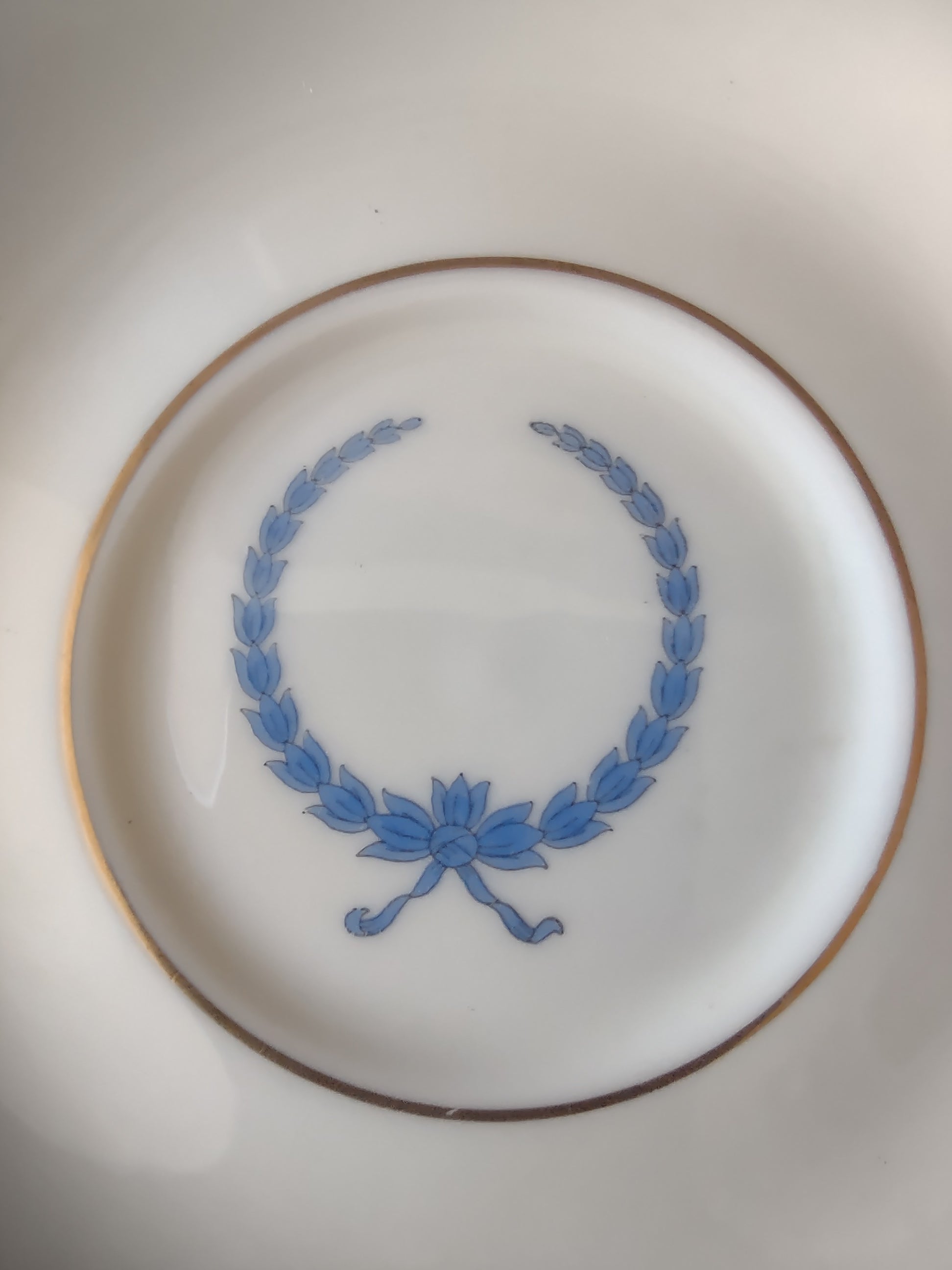 Castleton China Empire saucer measuring approximately 6 inches diameter