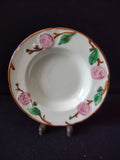 Vintage Metlox Poppytrail Camellia Pink Rose Rimmed Soup Bowl [6910]